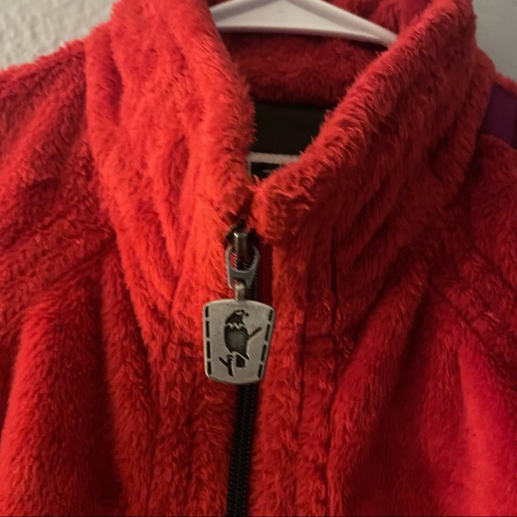 HELL IS FOR HEROES Red Full Zip Fleece Jacket - Picture 4 of 7